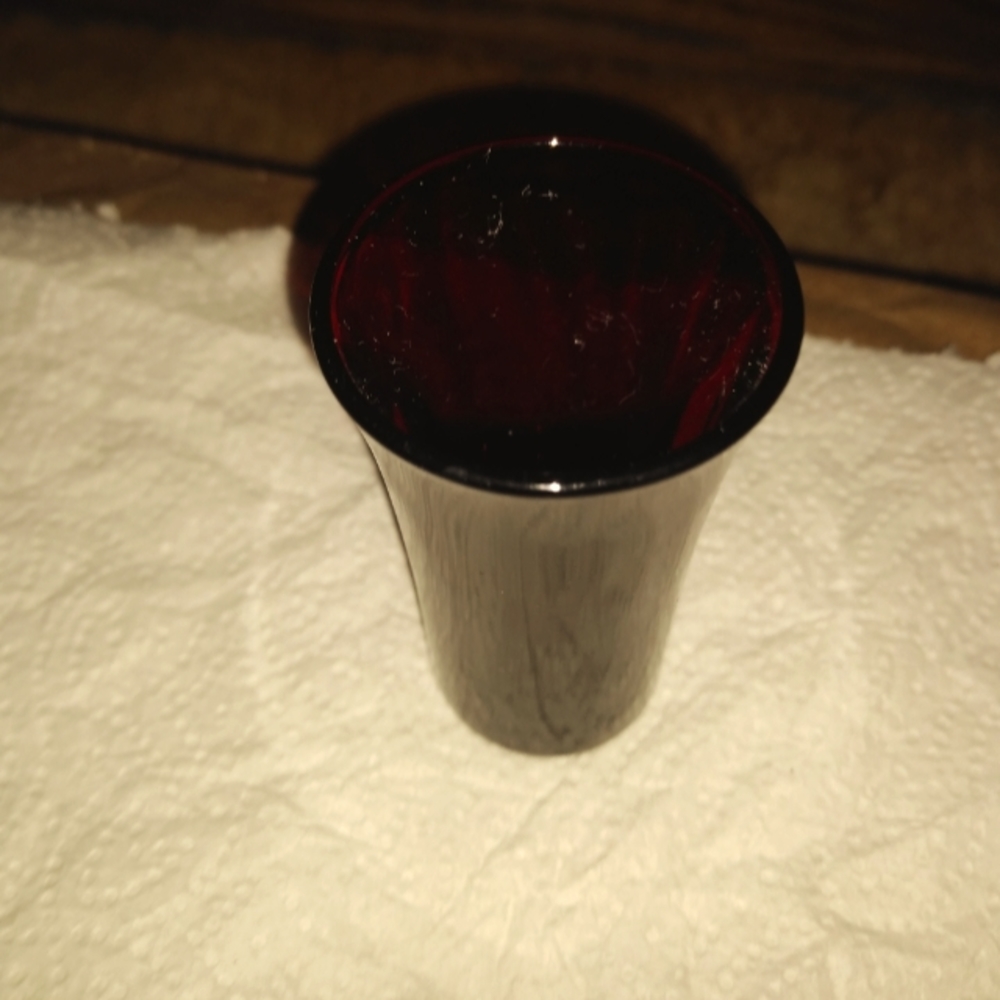 Anchor Hocking vintage royal ruby red shot glass